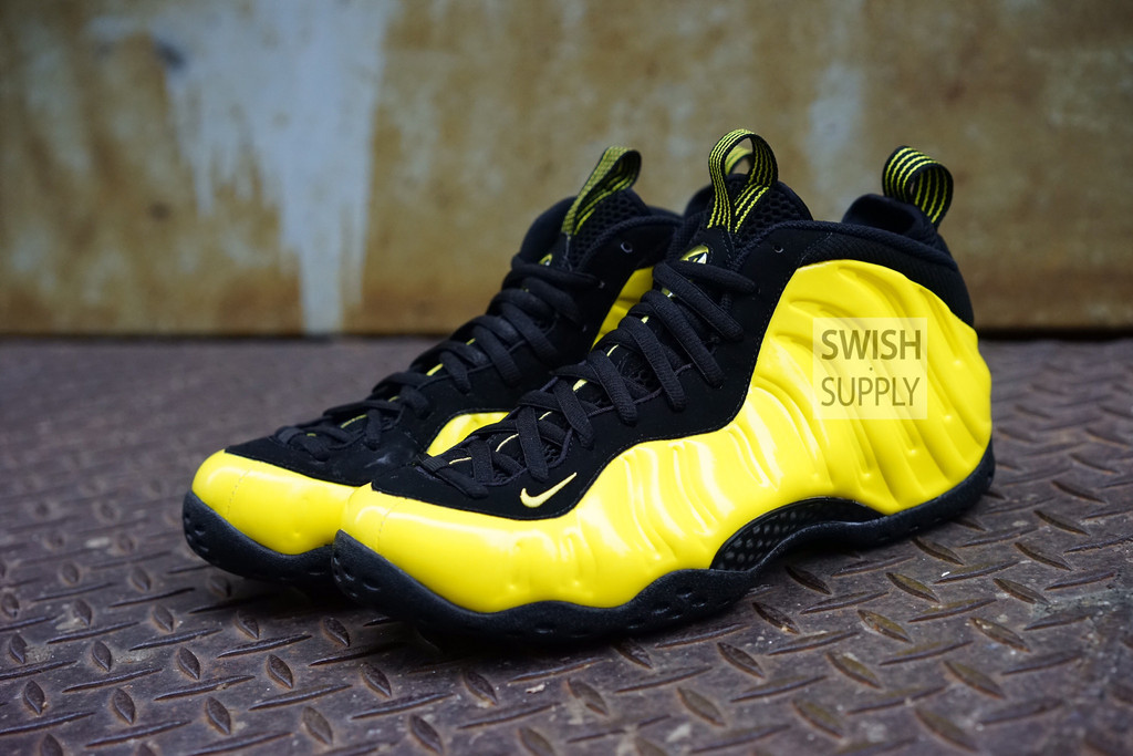 Mens Size 9 - Nike Foamposite Pro Wu-Tang Yellow/Black 314996-701