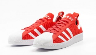 adidas originals superstar 80s kids red