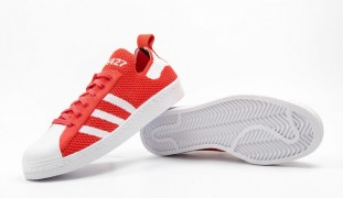 superstar 80s primeknit womens red