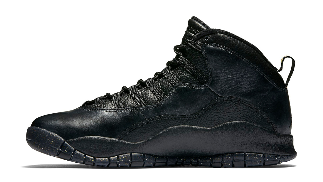 black leather air jordans