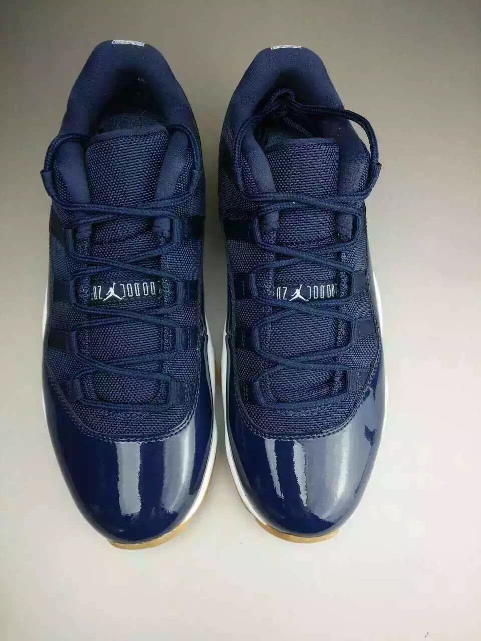 Air Jordan 11 Low Blue Navy White Gum Sneaker Bar Detroit