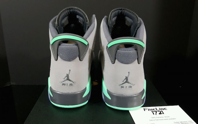 Air Jordan 6 Green Glow Cement Grey