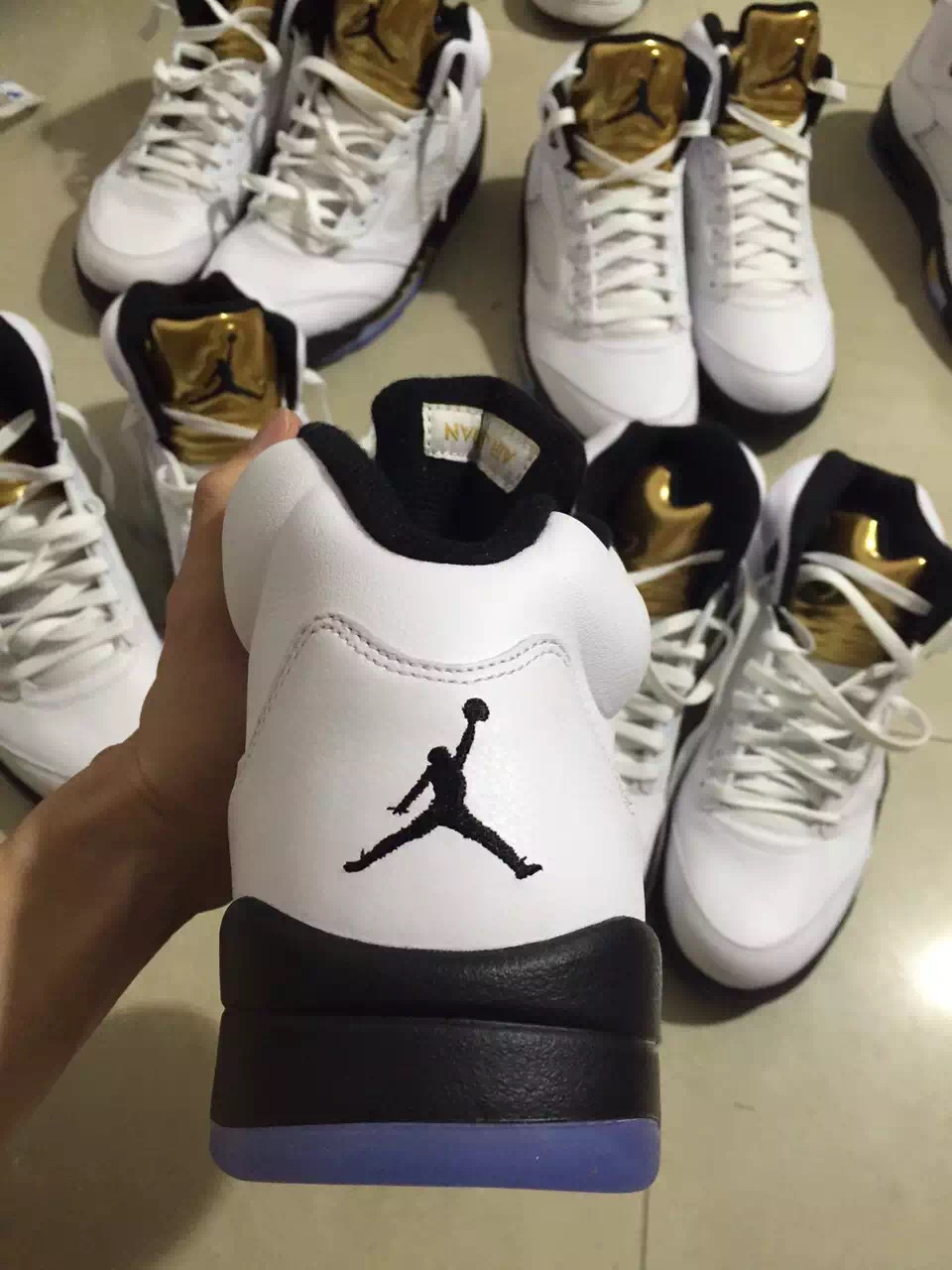 Air Jordan 5 Olympic White Black Gold Release Date