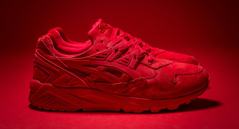 asics shoes all red