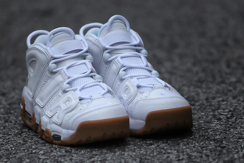 nike more uptempo white gum