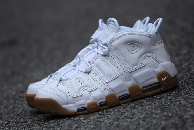 white uptempo gum bottom