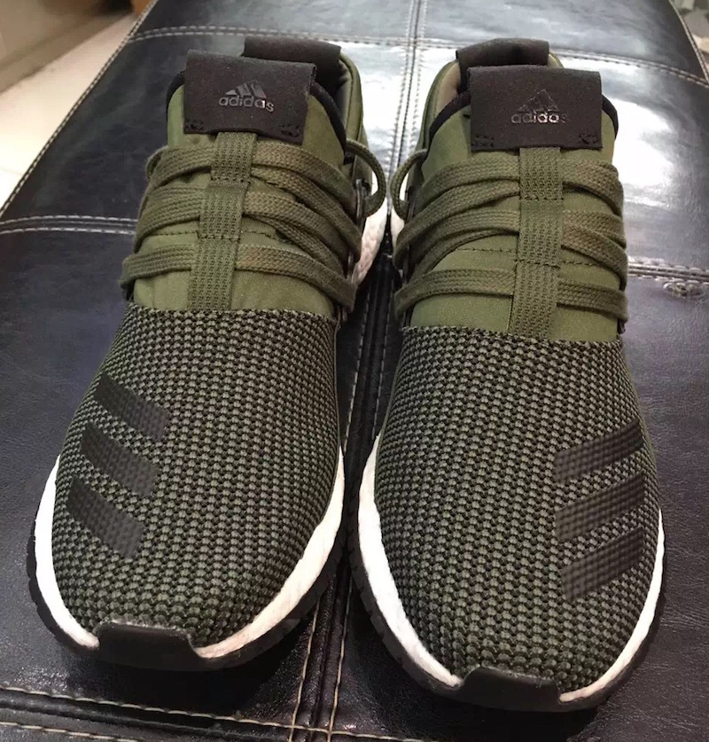 adidas Pure Boost Raw Green Olive
