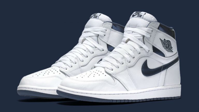 Air Jordan 1 OG White Metallic Navy 2016 - Sneaker Bar Detroit