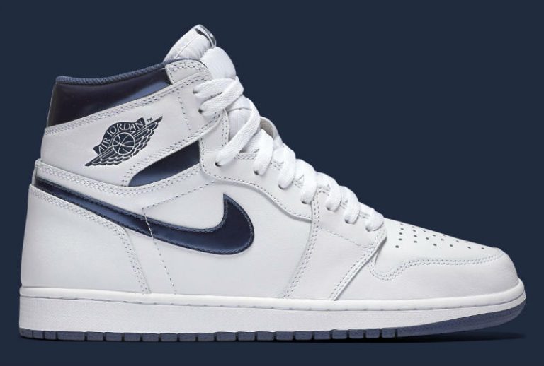 navy white jordan 1