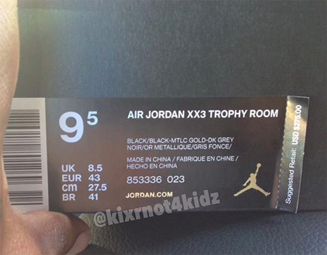 Air Jordan XX3 Trophy Room Release Date