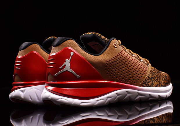 red and brown jordans