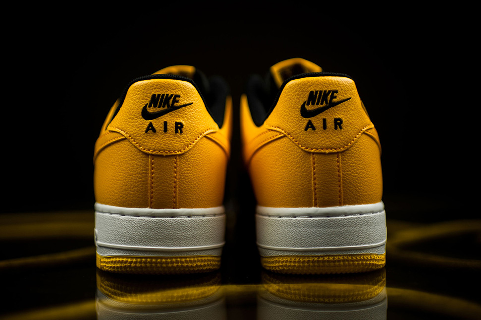 yellow and black air force ones