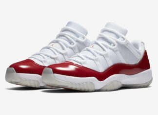 Air Jordan 11 Low Cherry White Red 2016 528895-102 Release Date