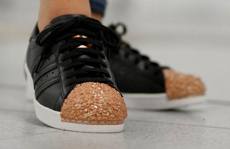 adidas originals superstar 80s metal toe sneaker low brown white