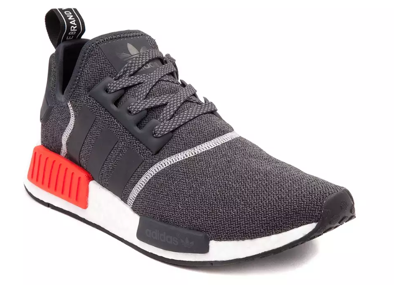 grey and red nmd