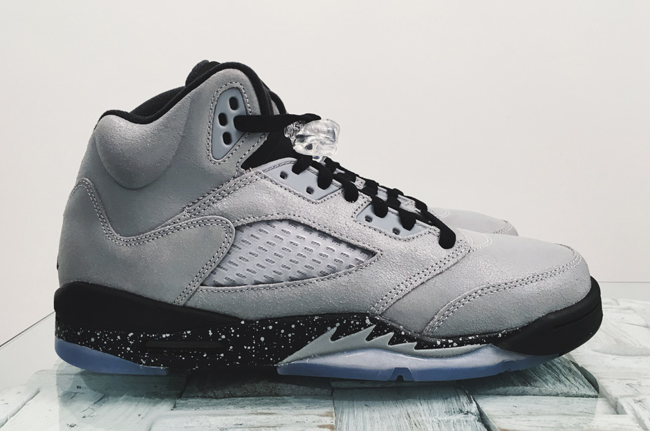 black and grey jordan 5