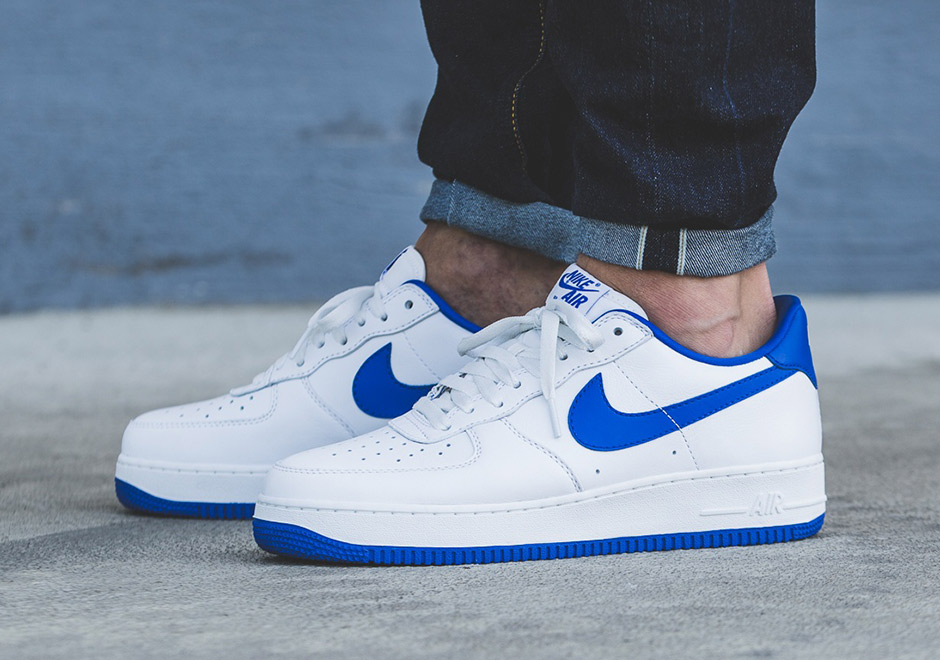 air force 1 low blue white