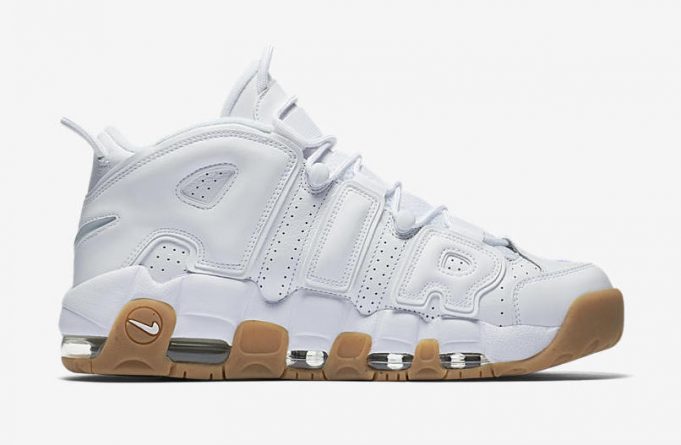 white uptempo gum bottom