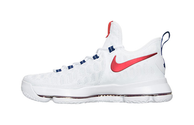 Nike KD 9 USA White Red Blue Olympic