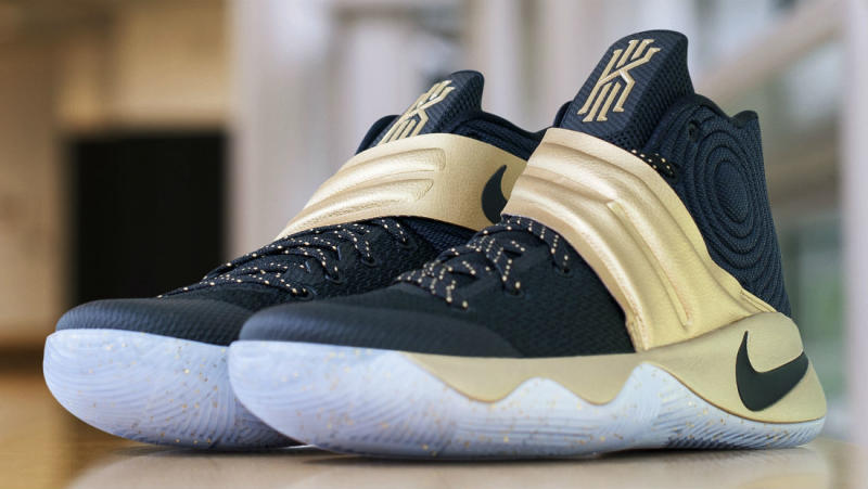 kyrie irving shoes gold