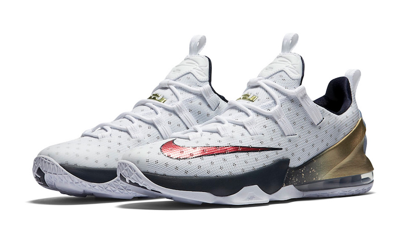 Nike LeBron 13 Low Olympic Gold Medal 
