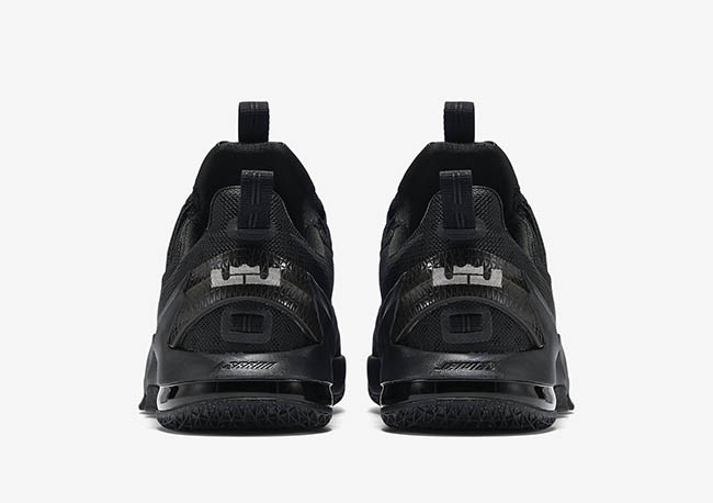 Nike LeBron 13 Low Triple Black 3M Reflective Silver