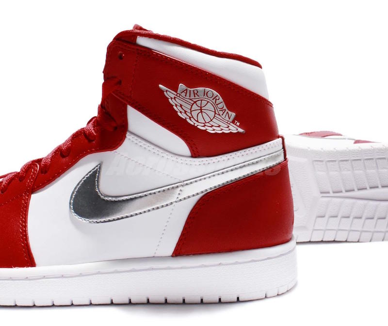 red and silver jordans