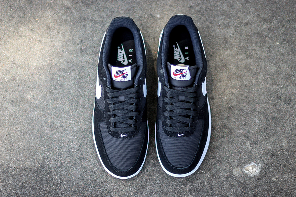 Nike Air Force 1 Low Suede Mesh Obsidian Black White