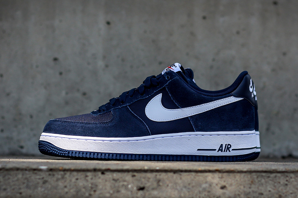 Nike Air Force 1 Low Suede Mesh Obsidian Black White