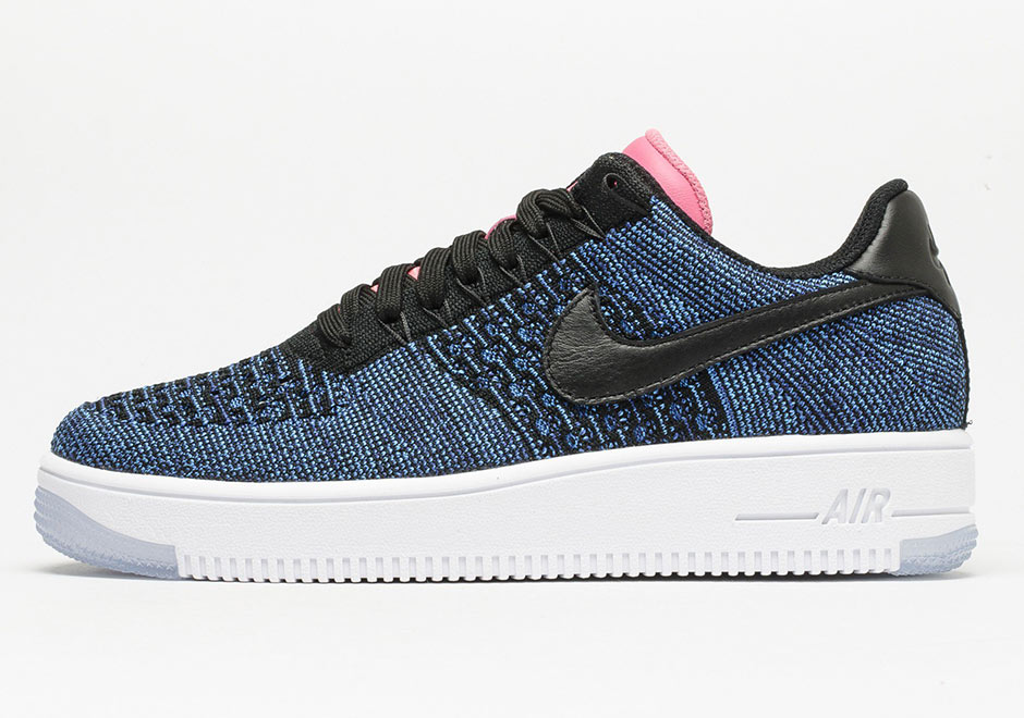 blue flyknit air force 1