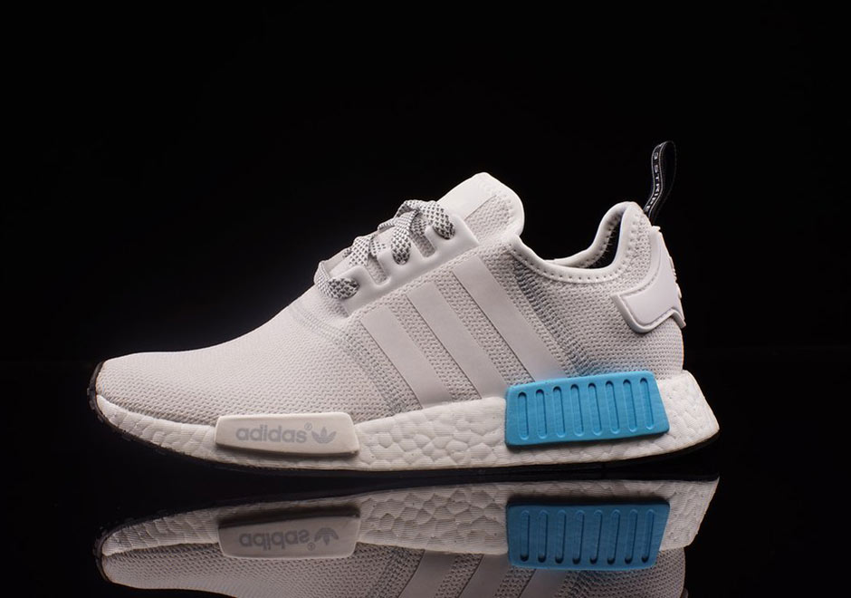 adidas nmd white and blue