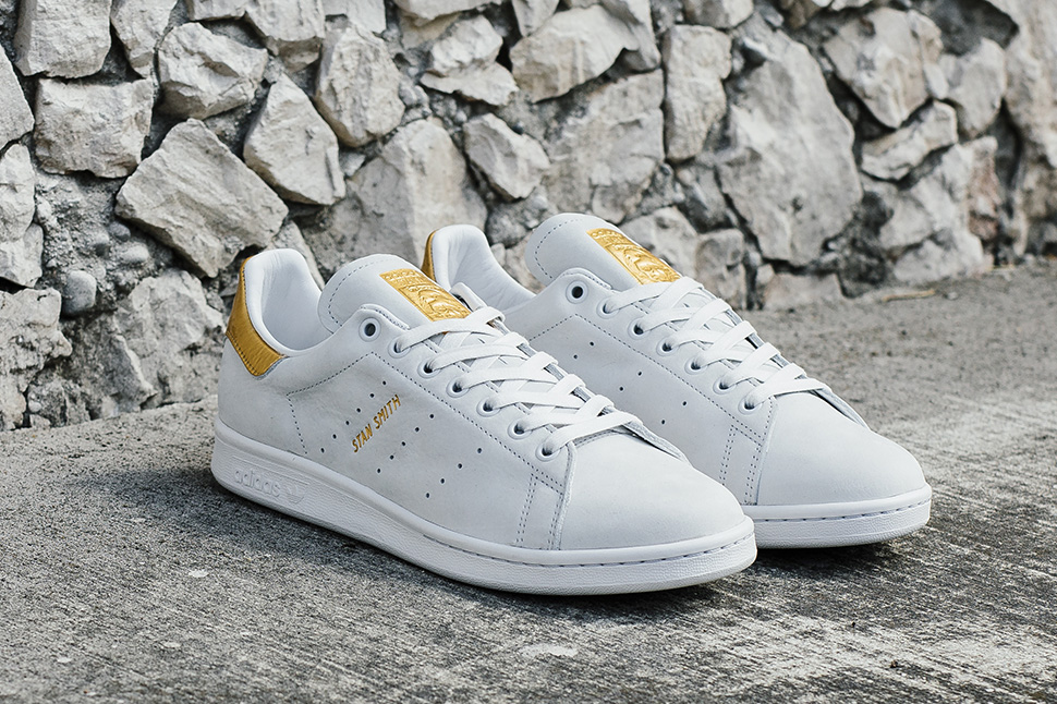 stan smith blue gold