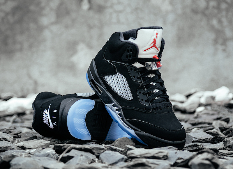 jordan 5 black metallic