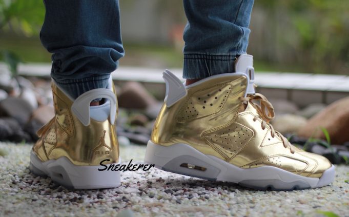 Air jordan 6 pinnacle metallic gold deals