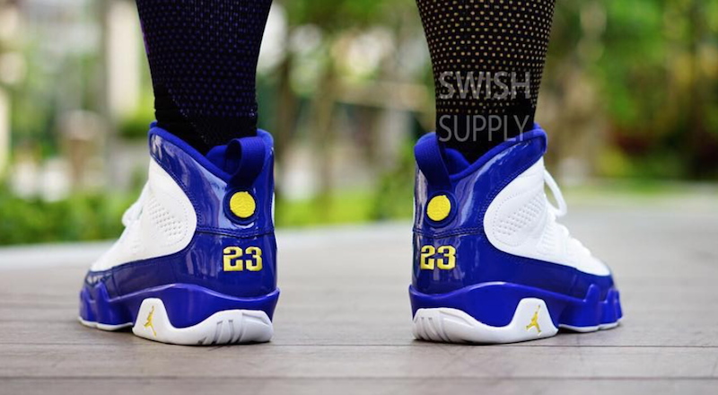 Air Jordan 9 Kobe Bryant Lakers On-Feet