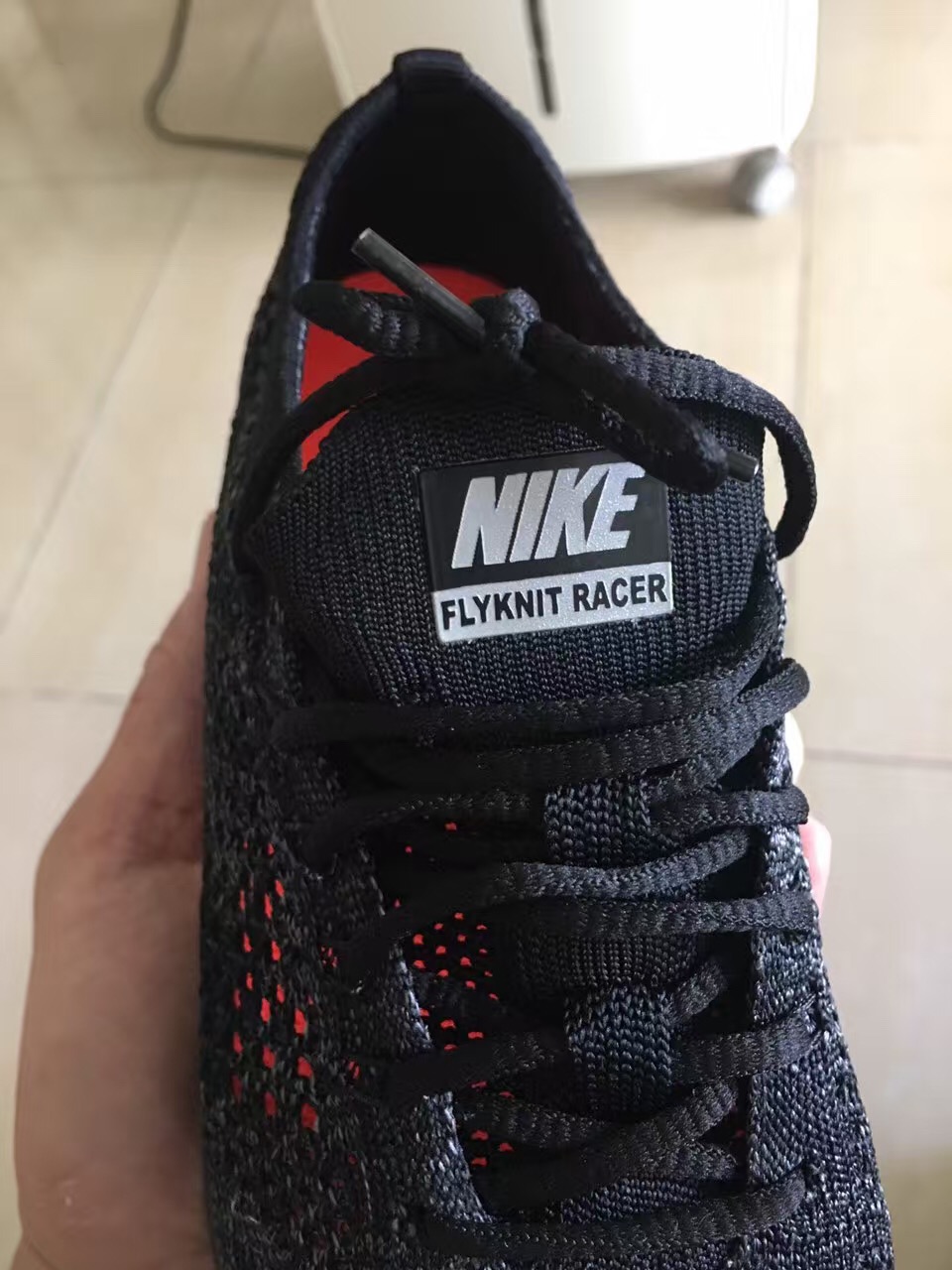 Black Nike Flyknit Racer 526628-005