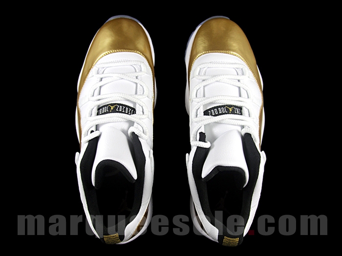 Closing Ceremony Air Jordan 11 Low Olympic White Gold