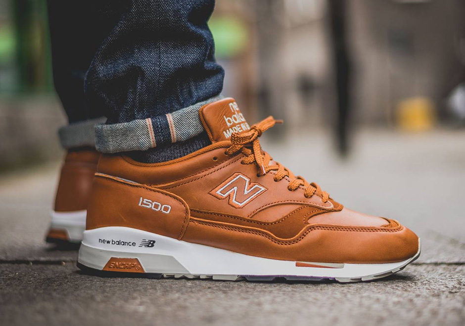 New balance brown leather