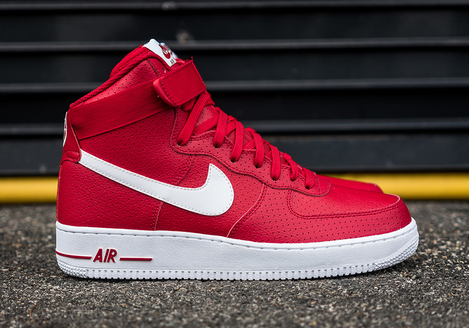 Nike Air Force 1 High Perf Gym Red Sneaker Bar Detroit