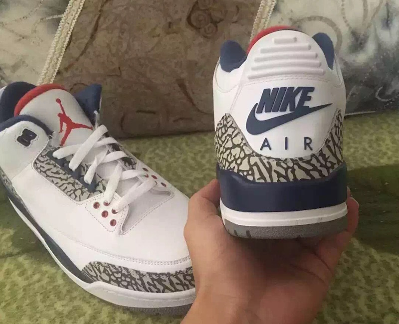 Jordan 3 true blue 2016 box best sale