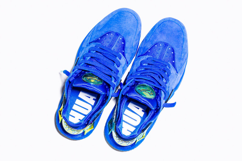 Undefeated Nike LA Huarache Blue Suede