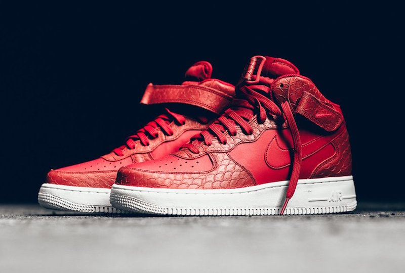 Nike Air Force 1 Mid Red Python 