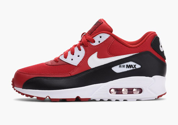 nike air max 90 red and black