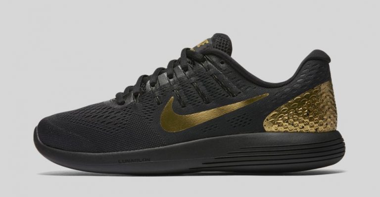nike free rn black and gold