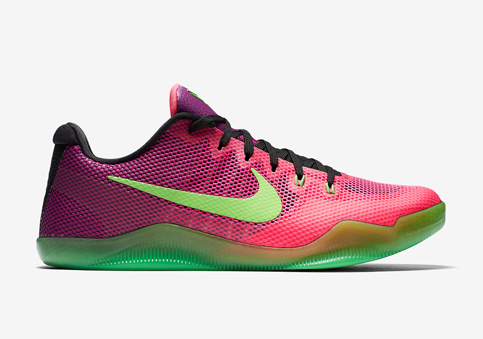 Nike Kobe 11 Mambacurial Pink Flash Action Green