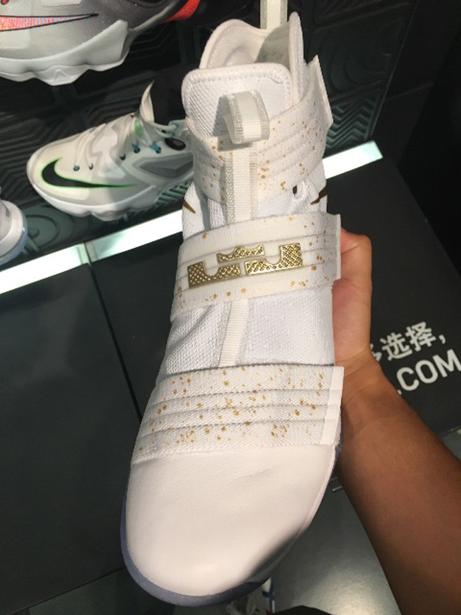 Nike LeBron Soldier 10 White Gold