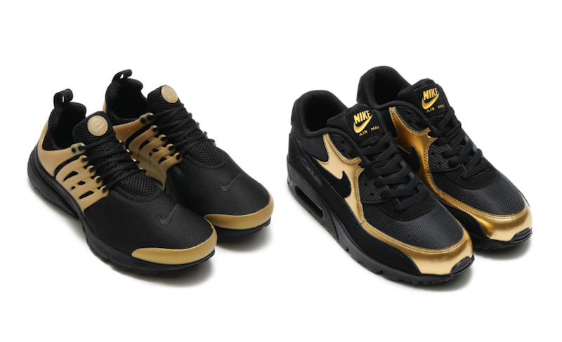 Nike Presto Air Max 90 Black Gold Pack