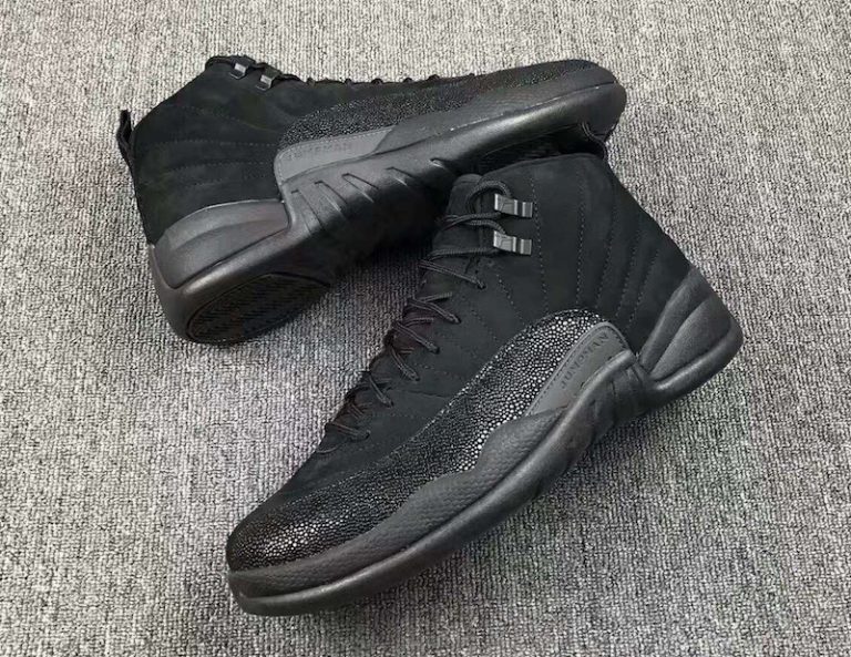 jordan 12 ovo black and white