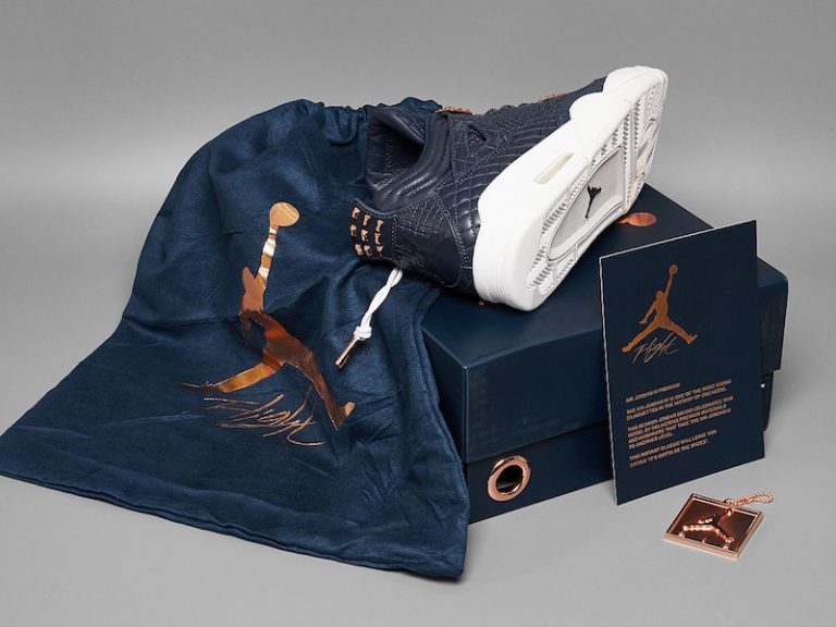 Air Jordan 4 Premium Obsidian Navy White - Sneaker Bar Detroit