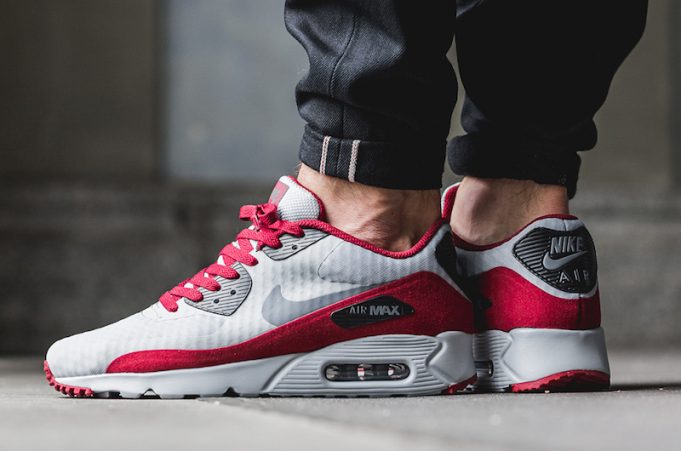 Nike Air Max 90 Ultra Essential Wolf Grey Team Red 819474-012 - SBD